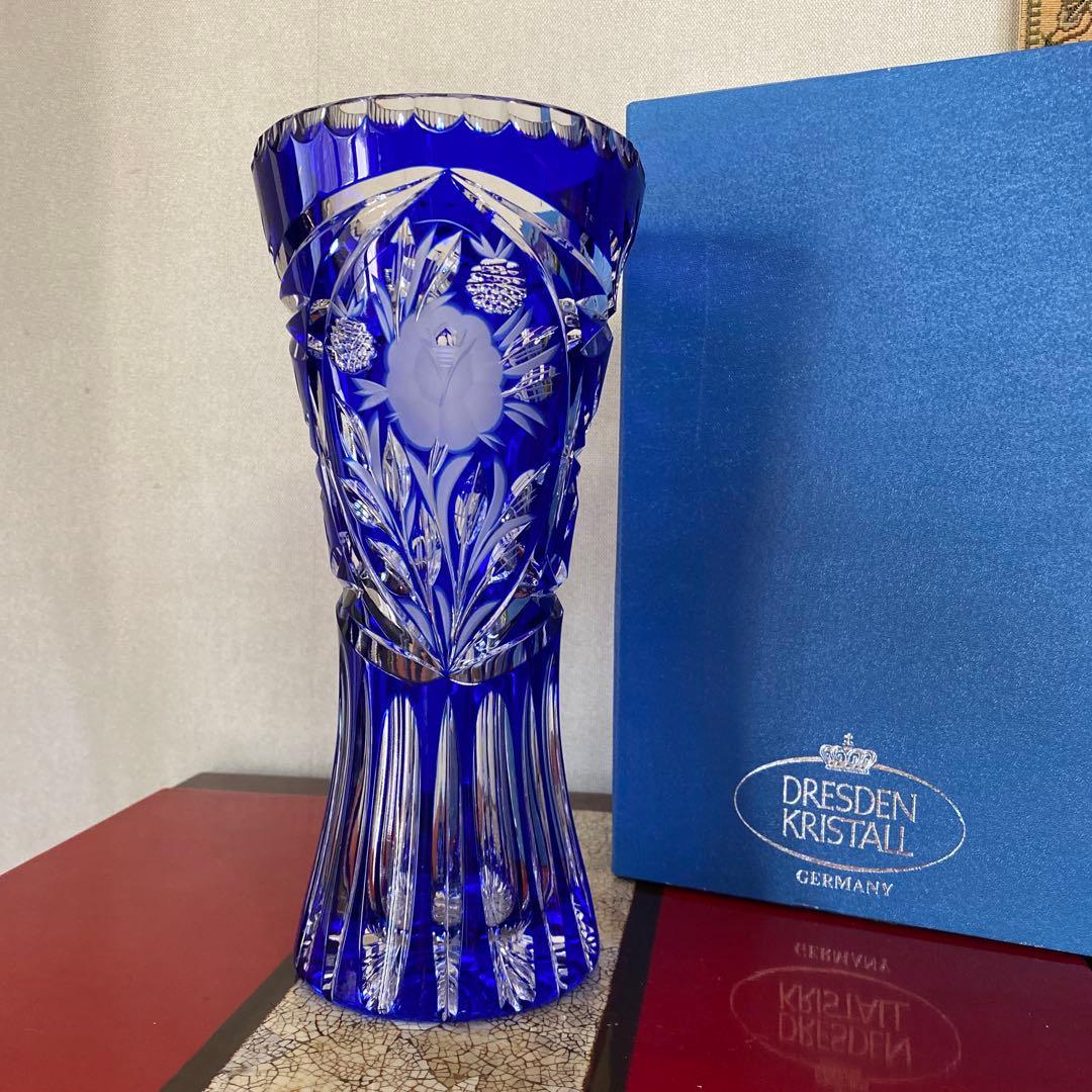 ボヘミアクリスタル ガラス花瓶 フラワーベース フラワースタンド