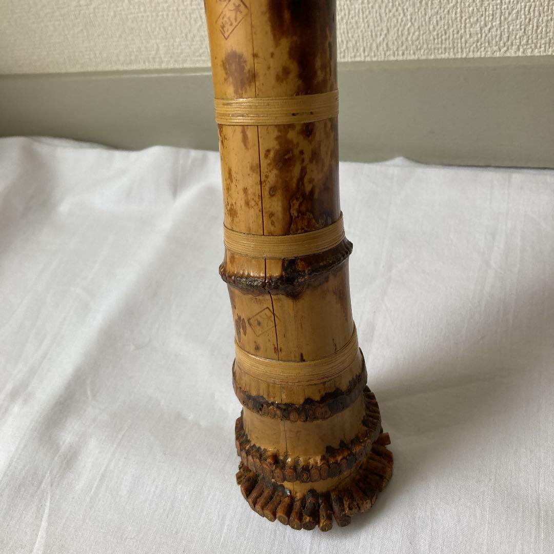 尺八大宝　45㎝・銘刻印大宝3ヶ所　ひび割れあり　NO.6