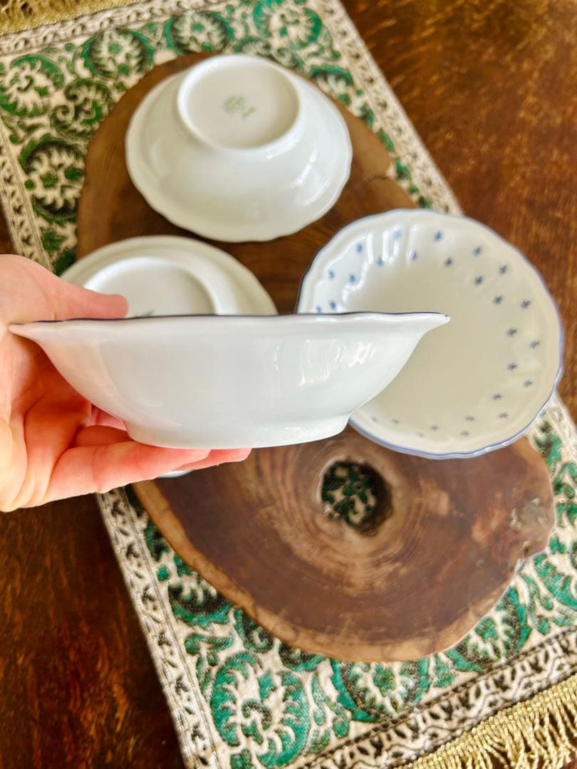 廃盤】リチャードジノリ ロイヤルブルー サラダボウルフルーツボウル 4