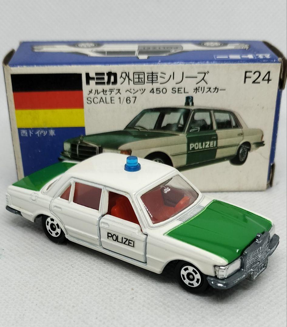 《青箱トミカF24-1-1》メルセデスベンツポリス【初期ロット】未使用美品箱劣化