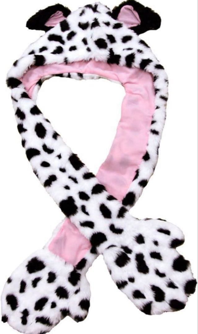 ディズニーリゾート 101匹わんちゃん マフラー手袋付きファンキャップ