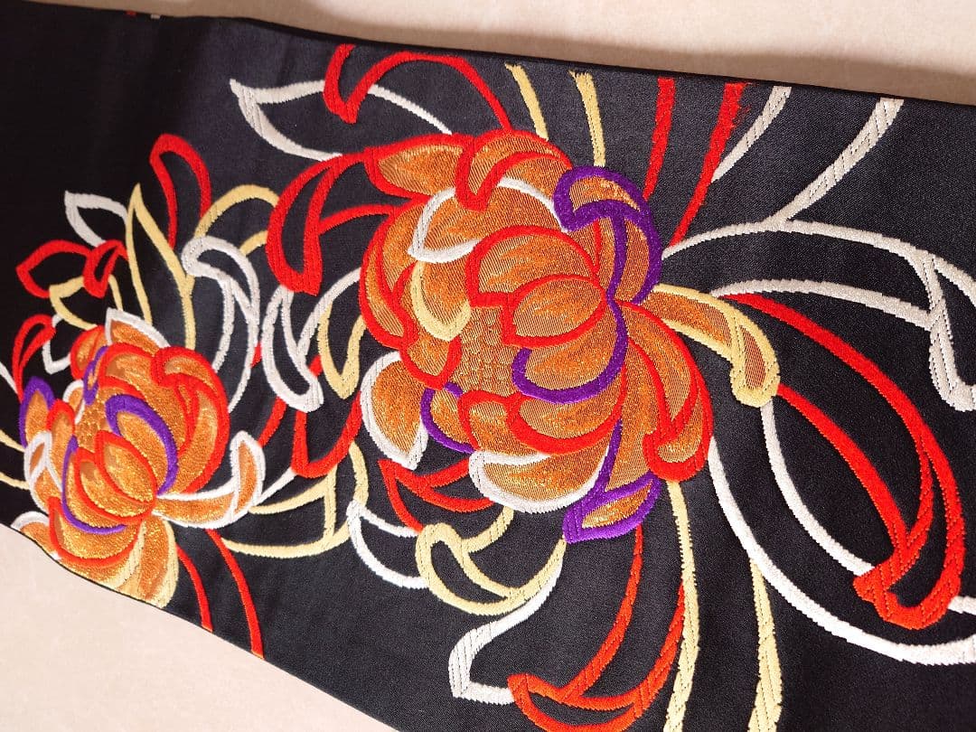 七五三 袋帯 全通柄 正絹 蘭菊 - メルカリ