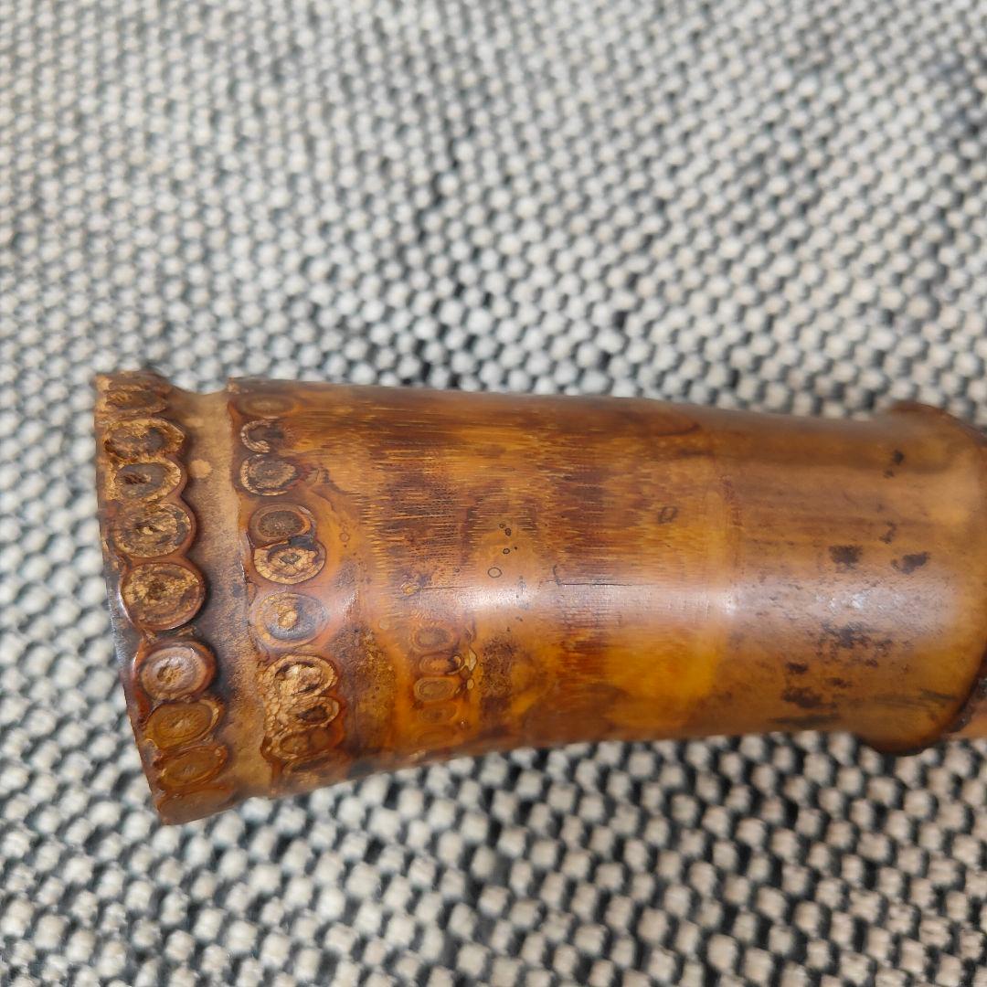 琴古流】尺八【竹内史光】作 在銘 和楽器 時代物 史光銘 一尺六寸