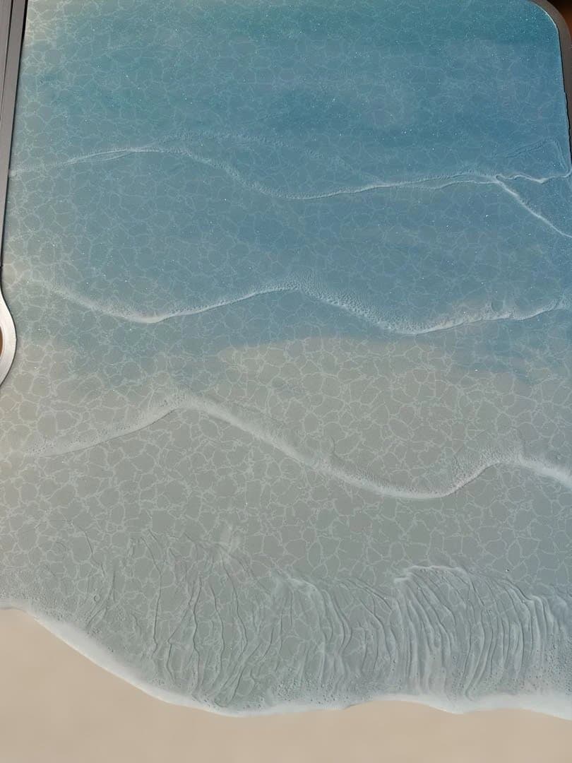 アウトドアテーブル 折りたたみ 90x60 高さ調整 レジン 海 波 - メルカリ