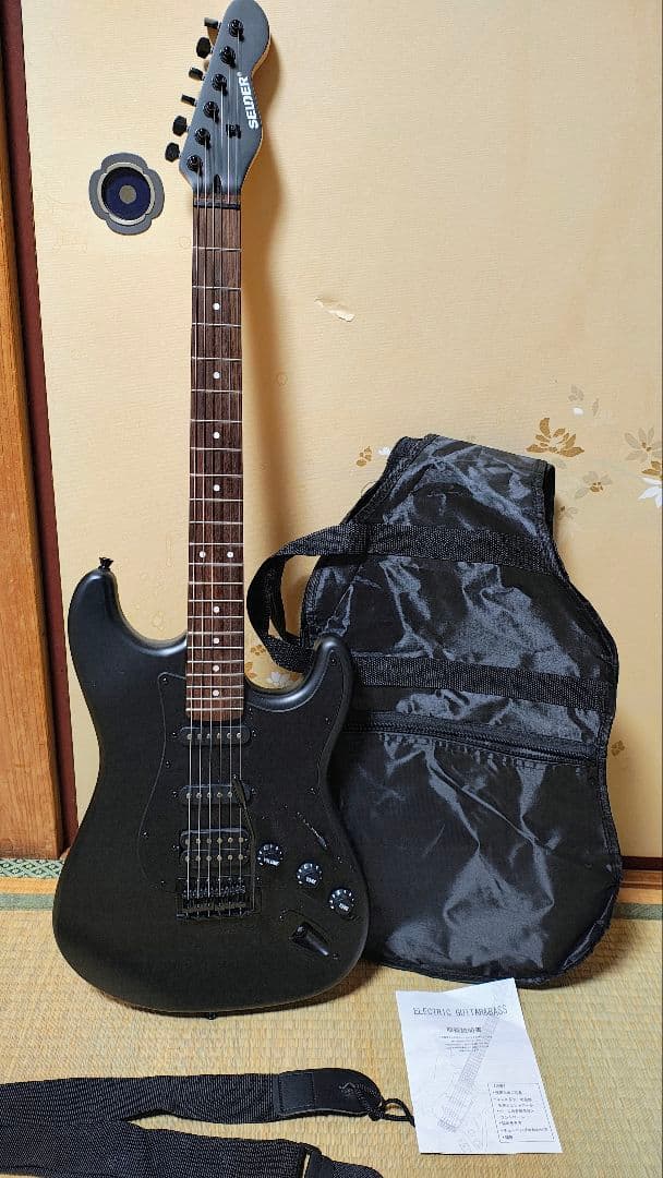 特価　SELDER セルダー　ストラトキャスター　STC-04　マッドブラック SELDER エレキギター ブラックマット仕様 STC-04 単品〔ソフトケース