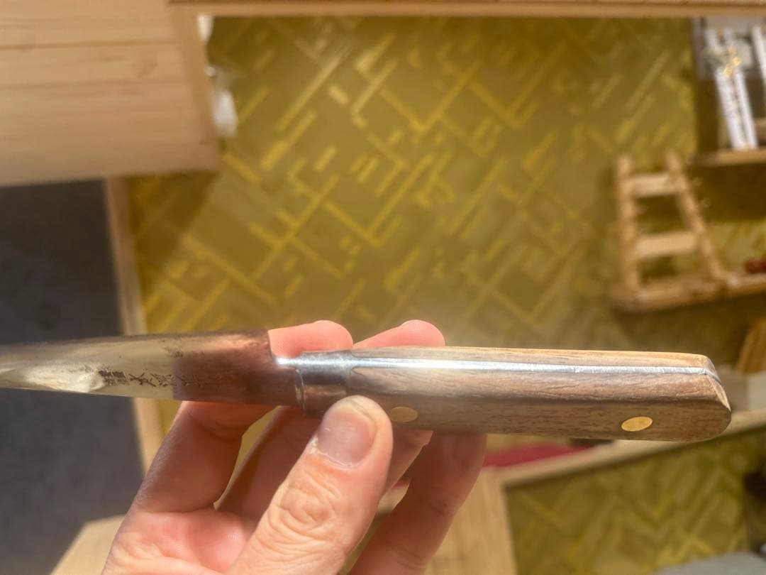 本日限りの特別価格‼️玉鋼 本源正則 玉鋼 骨スキ包丁 研ぎ