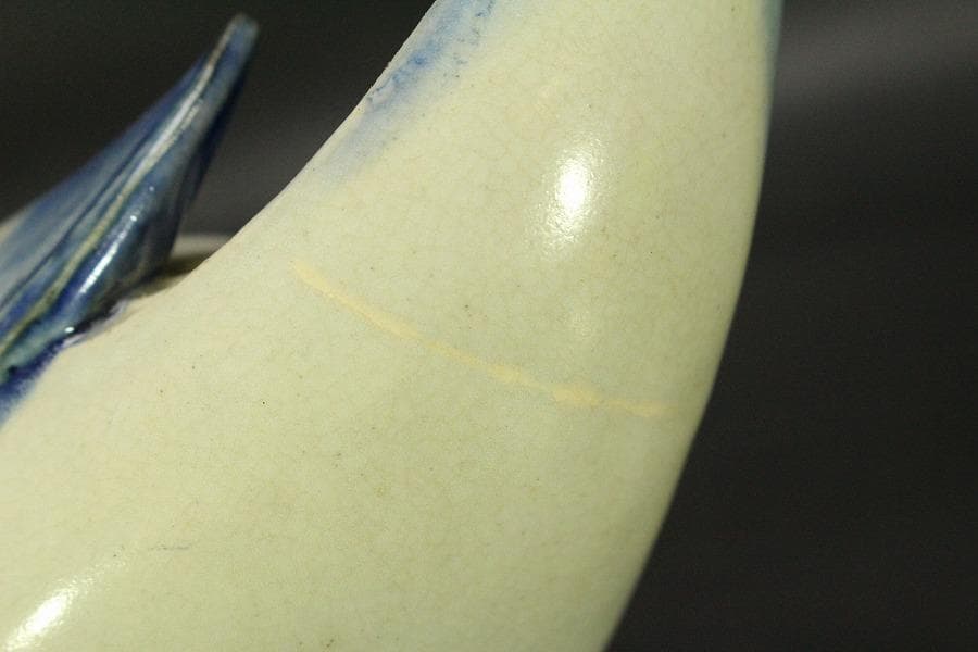 古清水 粟田焼 仁清写 鳳凰 香炉 25cmx11cm(LC639) - メルカリ