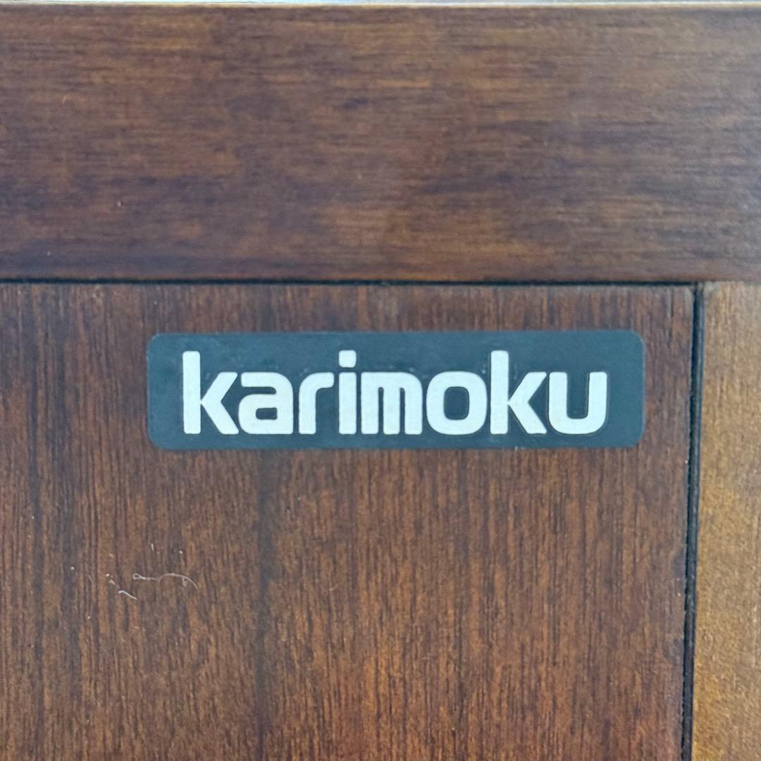 H21K20c カリモク コロニアル ガラスコーナーキャビネット - メルカリ