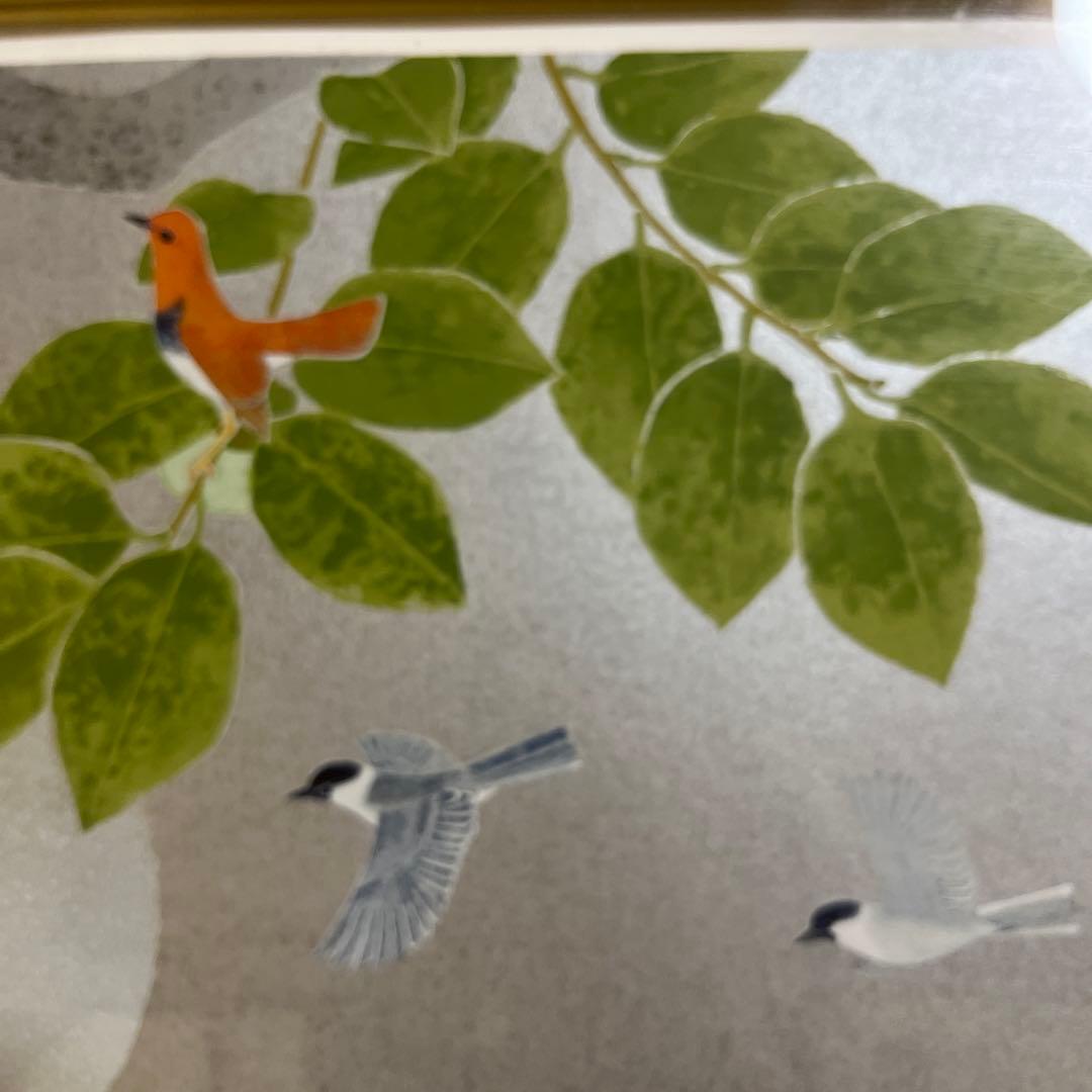 レア！！！ 上村淳之 シルクスクリーン 鳥の四季 - メルカリ