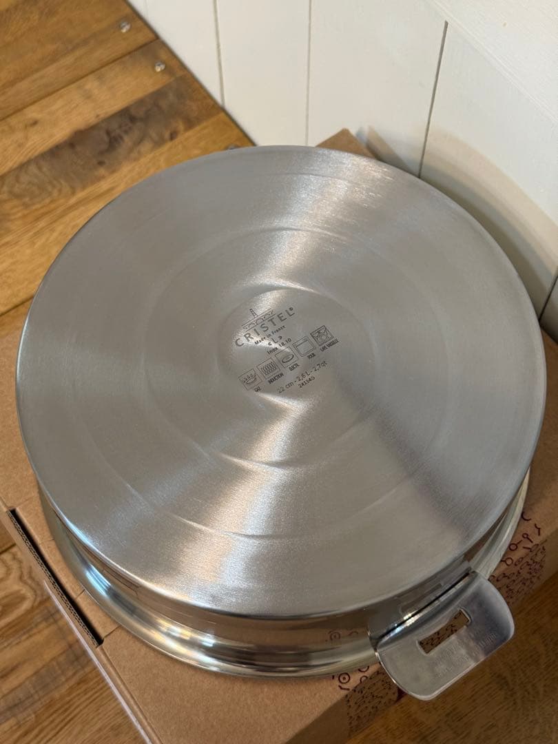 新品 CRISTEL 両手浅鍋 L 22cm 蓋なし S22QL - メルカリ