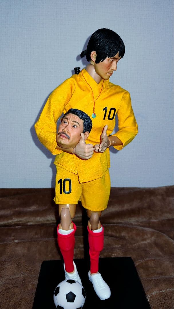 映画.少林サッカー.1/6[阿星(チャウ•シンチー)＆監督ヘッド付]希少品