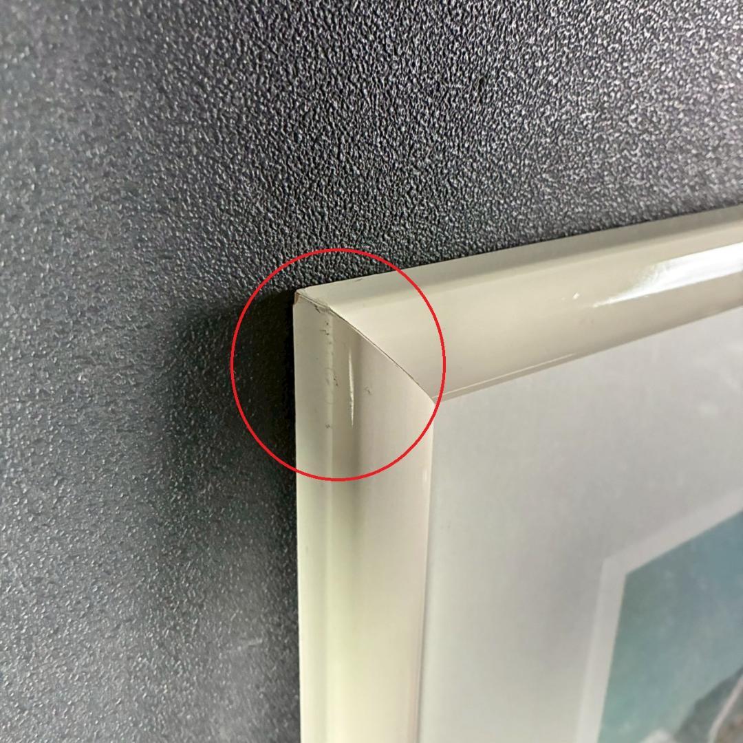 美品 アンドレ・ブーリエ「青いマリーナ」リトグラフ 直筆サイン入