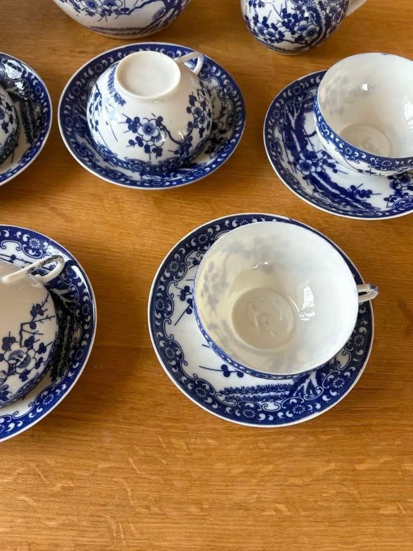 日本製 エッグシェル ティーセット 透かし 芸者 卵殻手 希少 - メルカリ