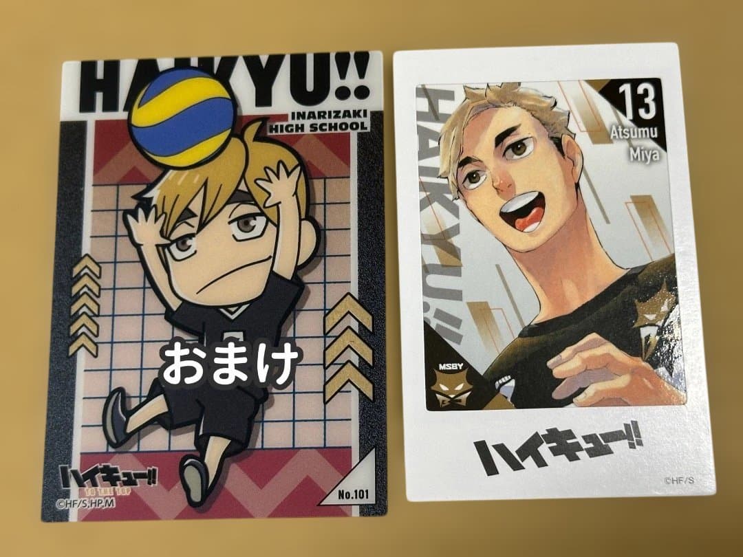 ハイキュー！！ 缶入りチョコクランチ 特製フォトカード 宮侑 - メルカリ