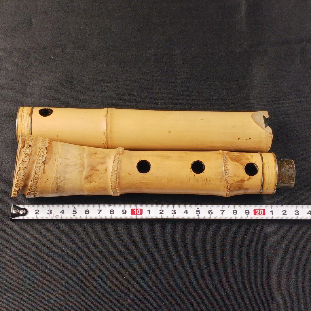 Y3110-8 琴古流 尺八 月童 銀三線 全長42.3㎝ 竹製 - メルカリ