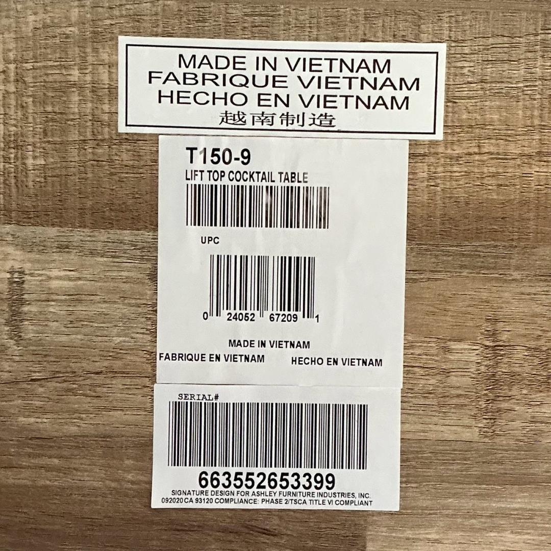 iΦ【 美品 】Ashley リフトトップ カクテルテーブル ナチュラル