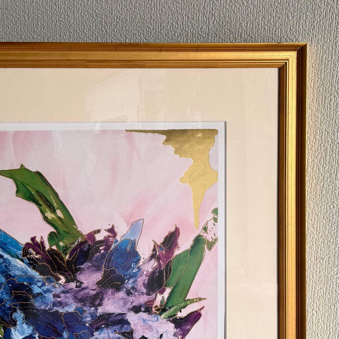 SNT1375 絵画 IAN W KING【BLUE VELVET】額装 アート - メルカリ