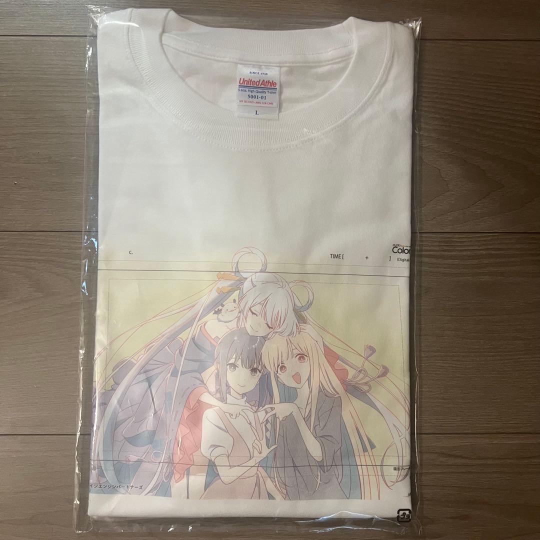 超かぐや姫！ ラフ原画Tシャツ Lサイズ かぐや 酒寄彩葉 月見ヤチヨ