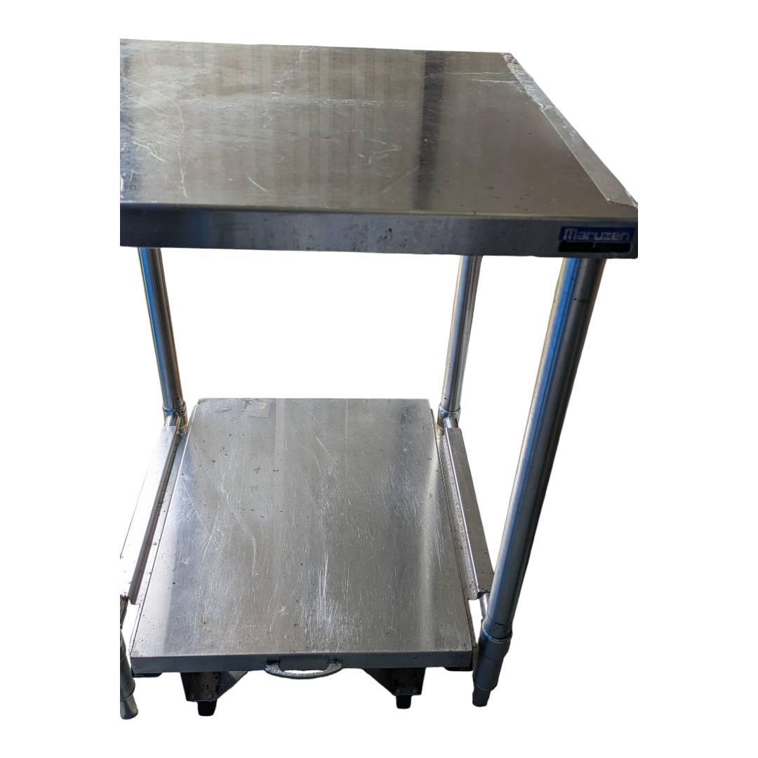 ステンレス製作業台（3升ガマ対応） kot3ba-3045 ステンレス作業台3段タイプ 高昇 幅300mm奥行450mm高さ