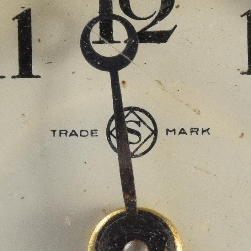 アンティーク 精工舎 ウランガラス 手巻き置時計 ジャンク品 V R7735