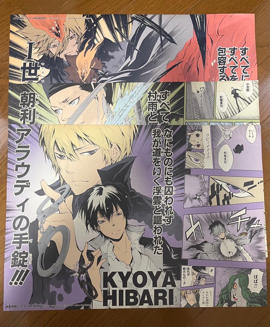 家庭教師ヒットマンREBORN 名場面ポスター　3枚セット a6bd8407bf6d5ceee8602e3fad4c35