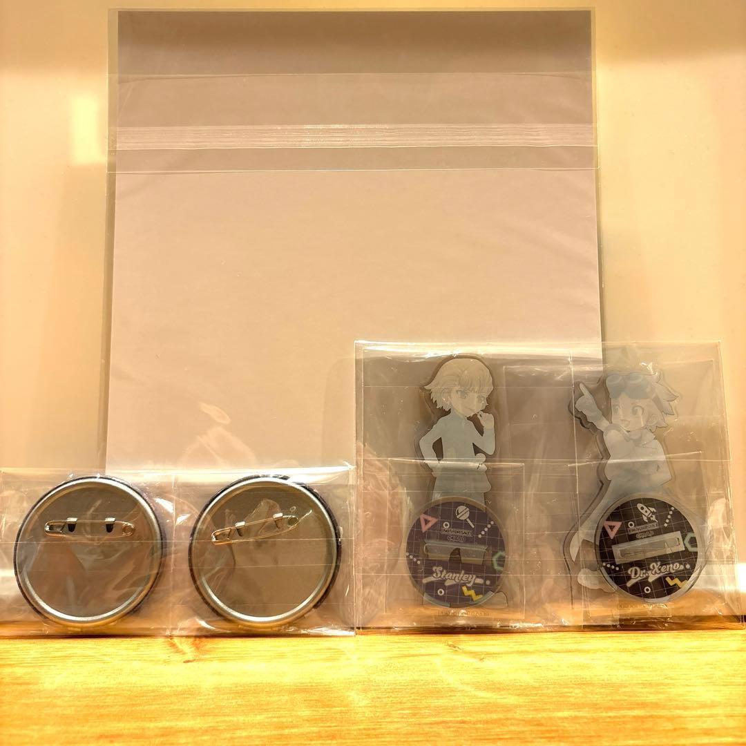 Dr.STONE幼少期ゼノ スタンリーアクスタ 缶バッジ ビジュカード購入