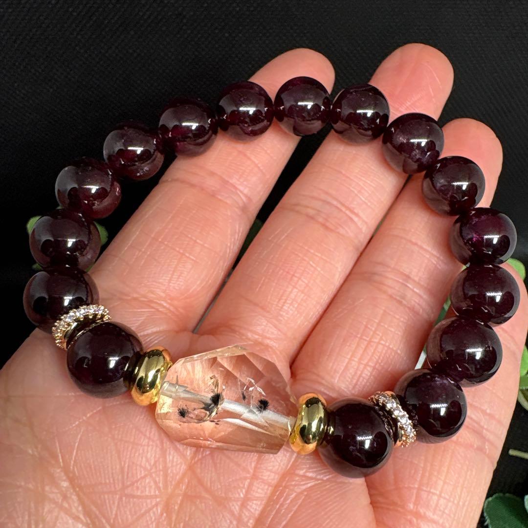 ＊みだきゆ様お取置き1/31＊ロマネサイトインシトリン（虹入り）　【良質】ガーネ