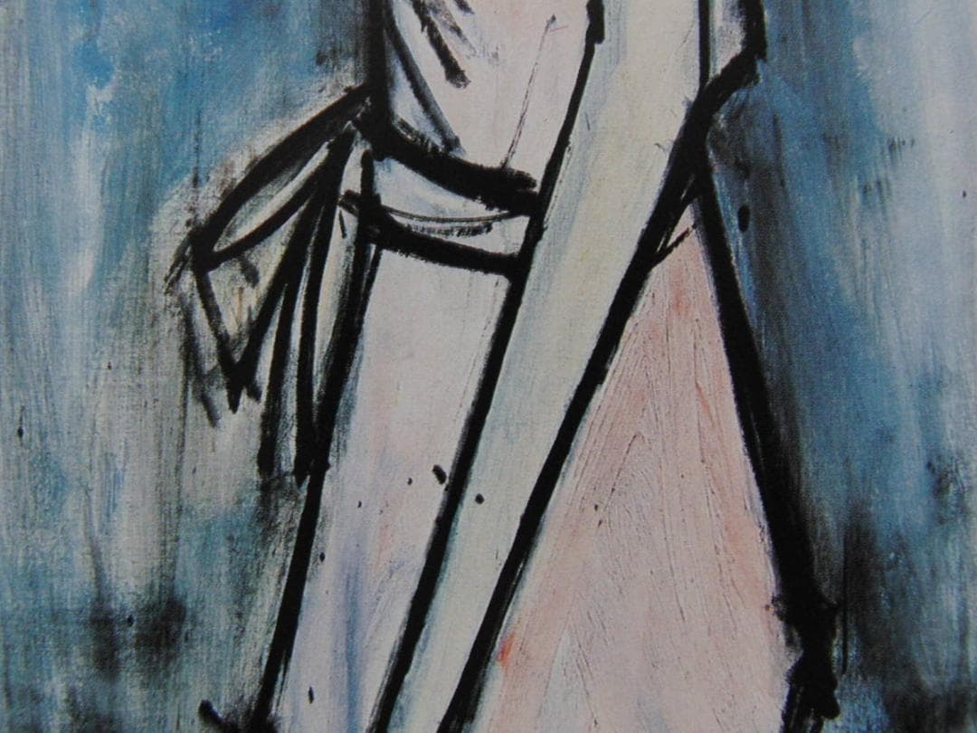 ベルナール・ビュッフェ「Annabel a la tunique rose」 - メルカリ