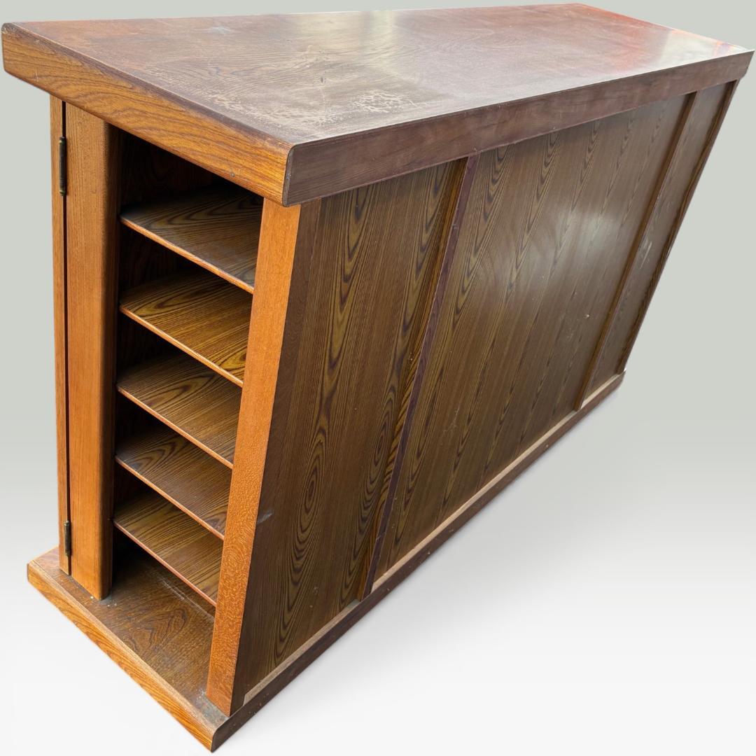 十万石印 シューズボックス 木製 下駄箱 和風 昭和 レトロ