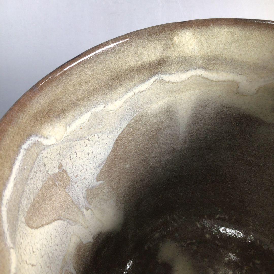 N753 水指 『高取焼』『十一代静山造』『表千家 堀内宗完箱書』 共