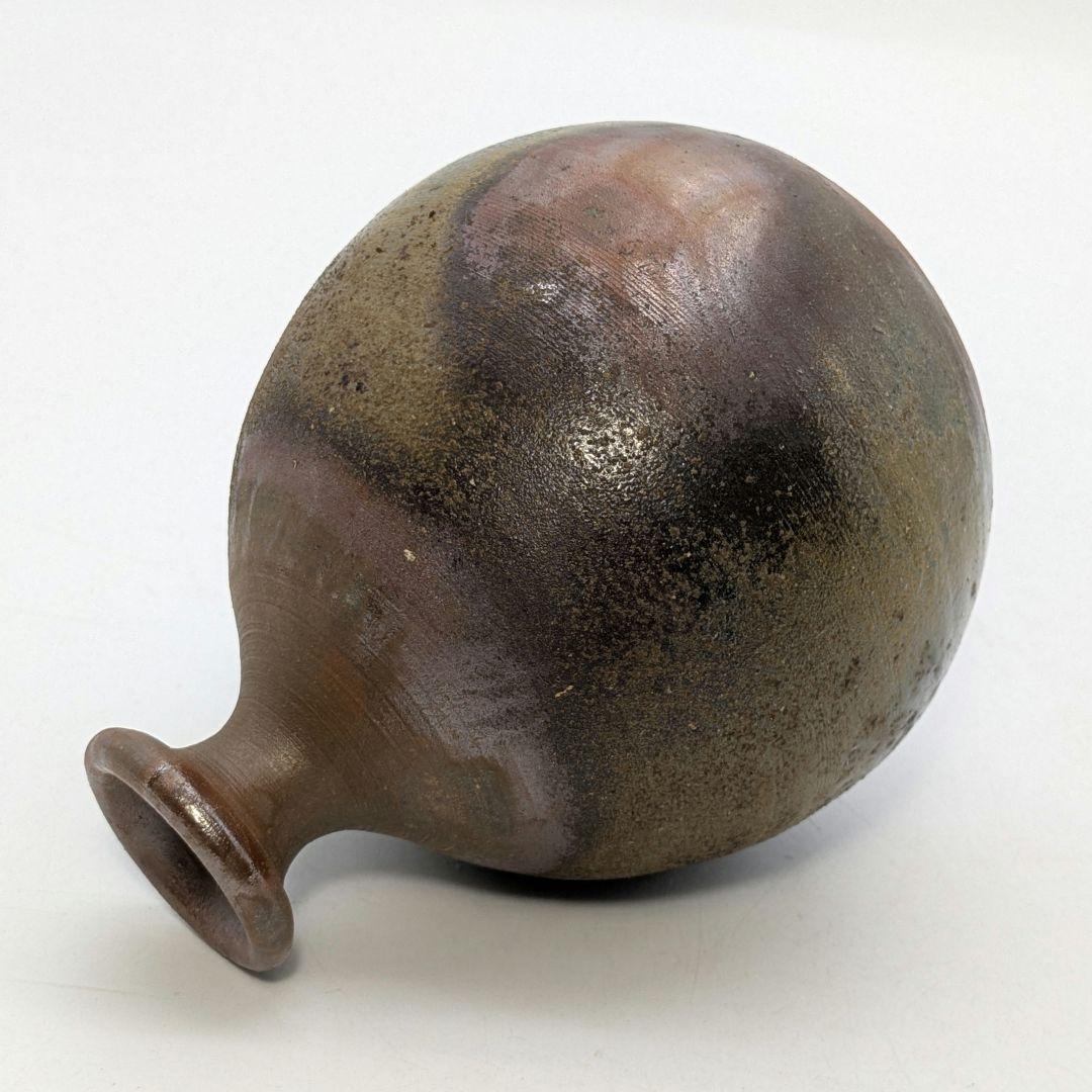 行吉学 備前焼 ゴマ窯変徳利 共箱共布栞 とっくり 酒器 食器 一輪挿し