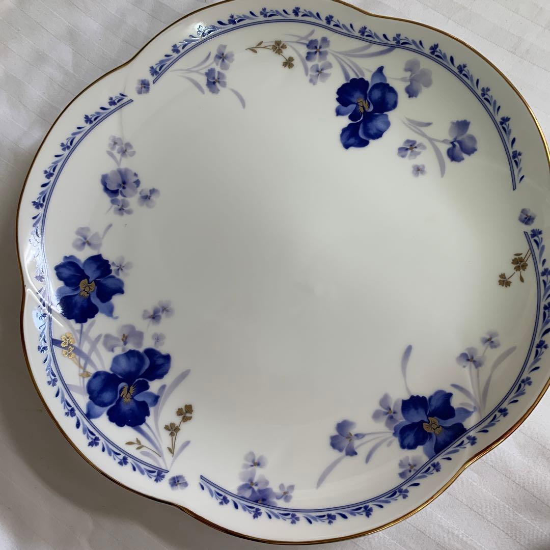 Q9)HOYA IVORY CHINA 青藍 花柄 5枚セット - メルカリ