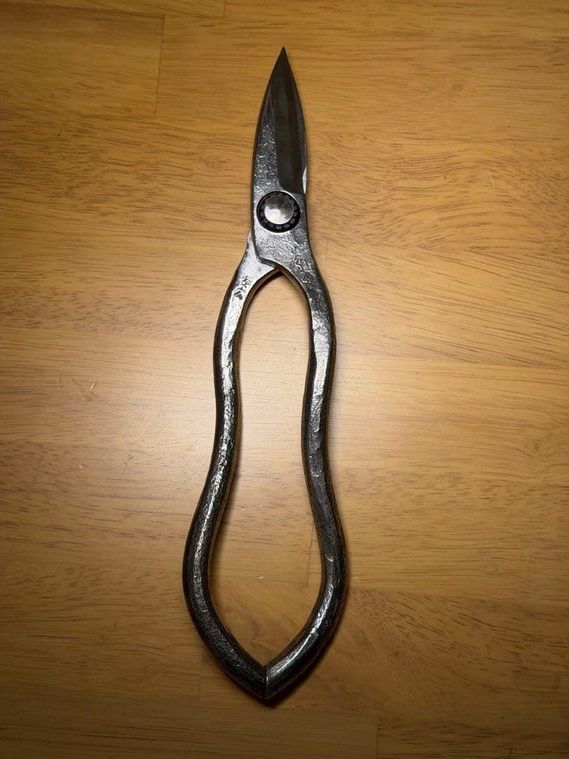 安広　瓢箪型キリバシ 京都鋏鍛冶 大隅義信氏作（大隅刃物店）手鋏 瓢箪（ひょうたん）型