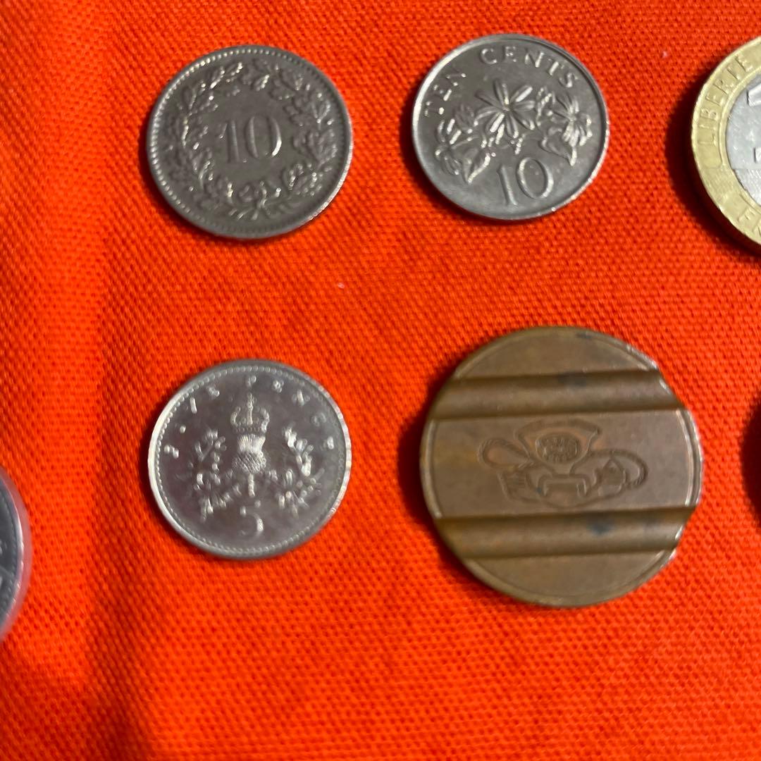 外貨まとめ売り 色々 イギリス、イタリア、フランス、スイス、中国