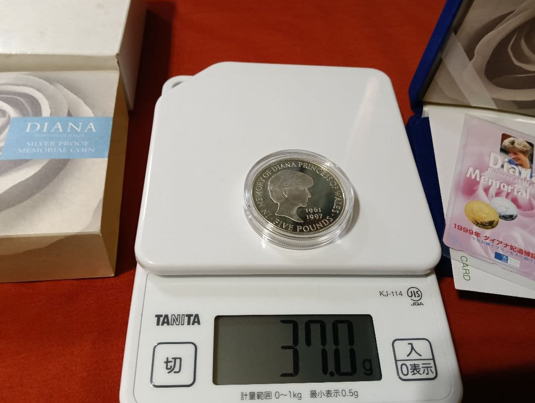 会員限定版】英国 イギリス ダイアナ妃 追悼 5ポンド プルーフ 銀貨