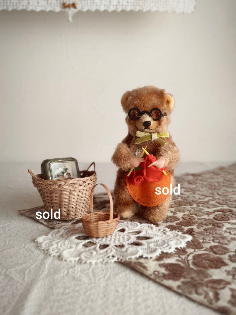 vintage textile ❀ ふんわり お花柄 テキスタイル