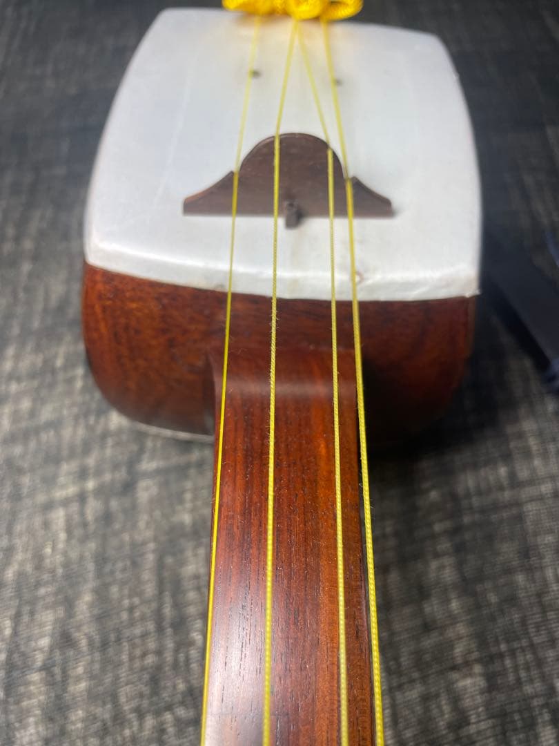 四弦和胡弓，紫檀材，竹弓（レワ弓），付属品