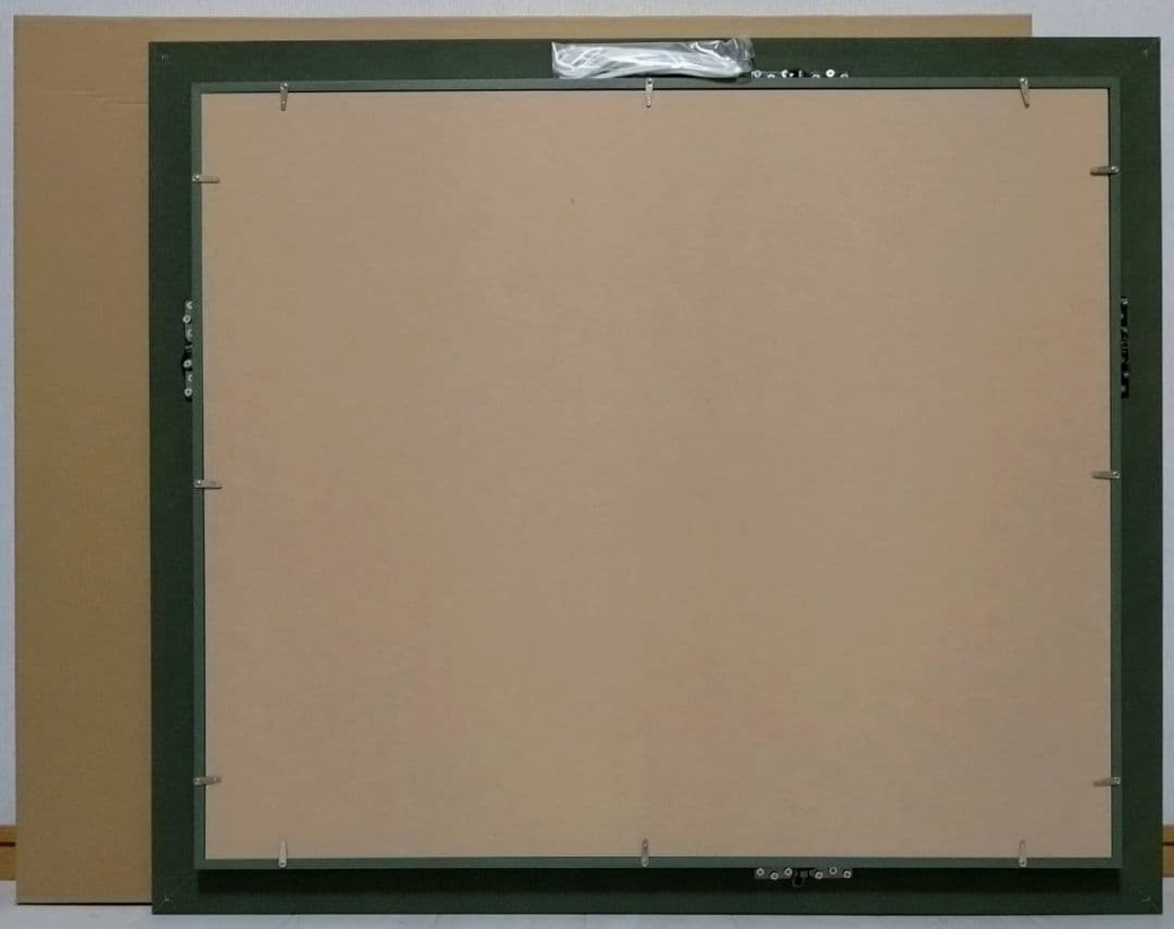 F20号】千住博【ウォーターフォール】手描き/表サイン・共シール有/岩