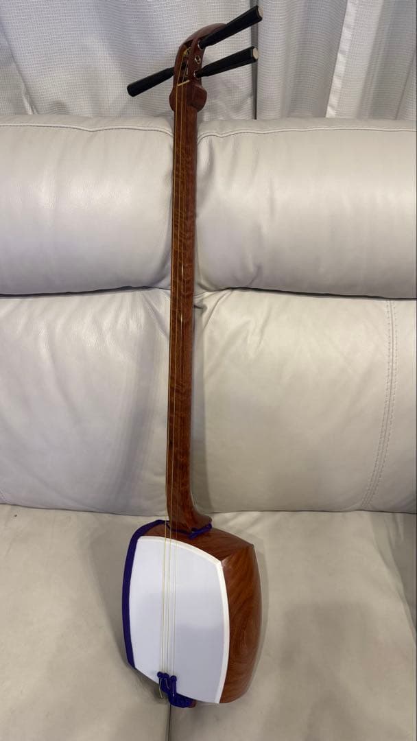 【破れ無し】美品　本体　三味線　中棹
