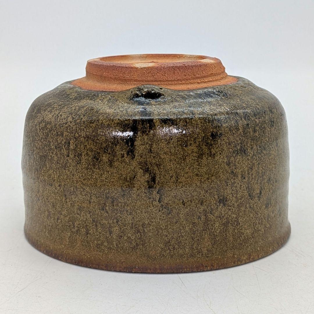 日展評議員 谷口良三 黄泑茶盌 共箱共布栞 抹茶碗 抹茶茶碗 茶道具