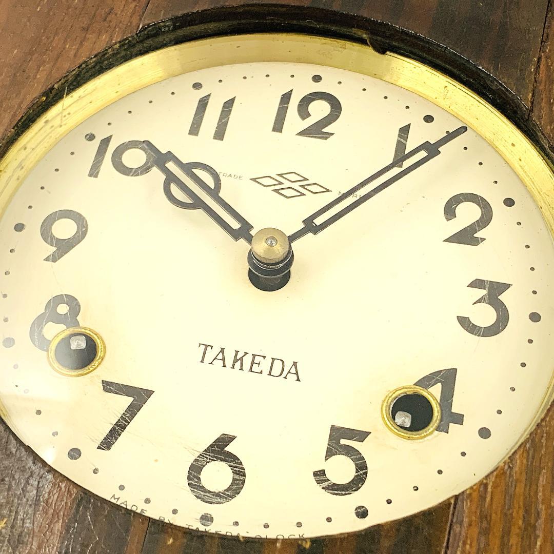 希少 古時計 TAKEDA ボンボン時計 ゼンマイ式 柱時計【稼働品】 - メルカリ