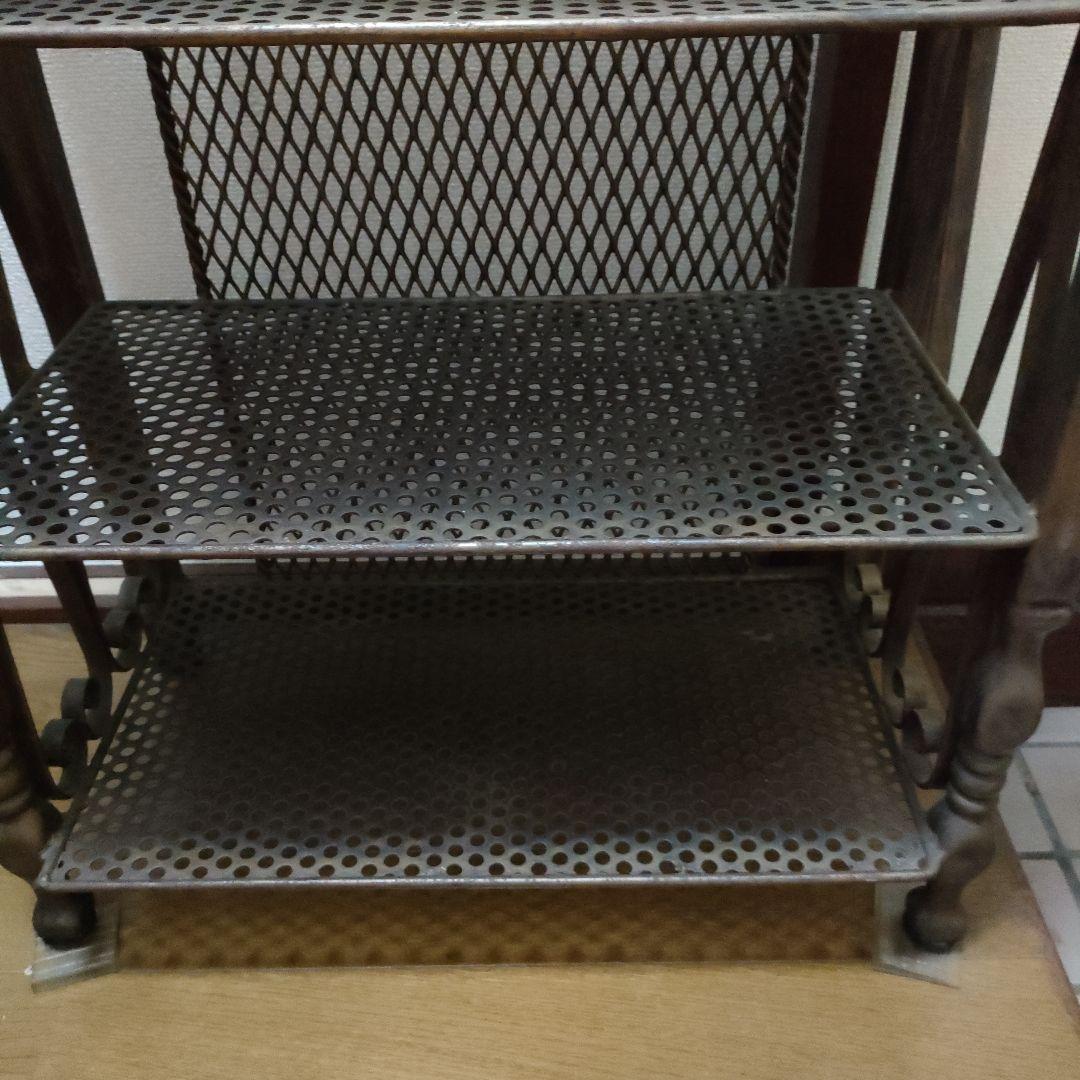 激レア アイアンラック 薔薇飾りラック