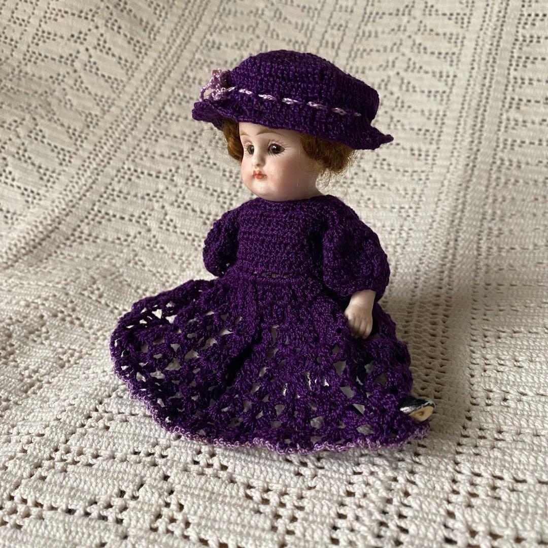 アンティークビスクドール ケストナー ミニョネットと小さな羊のセット