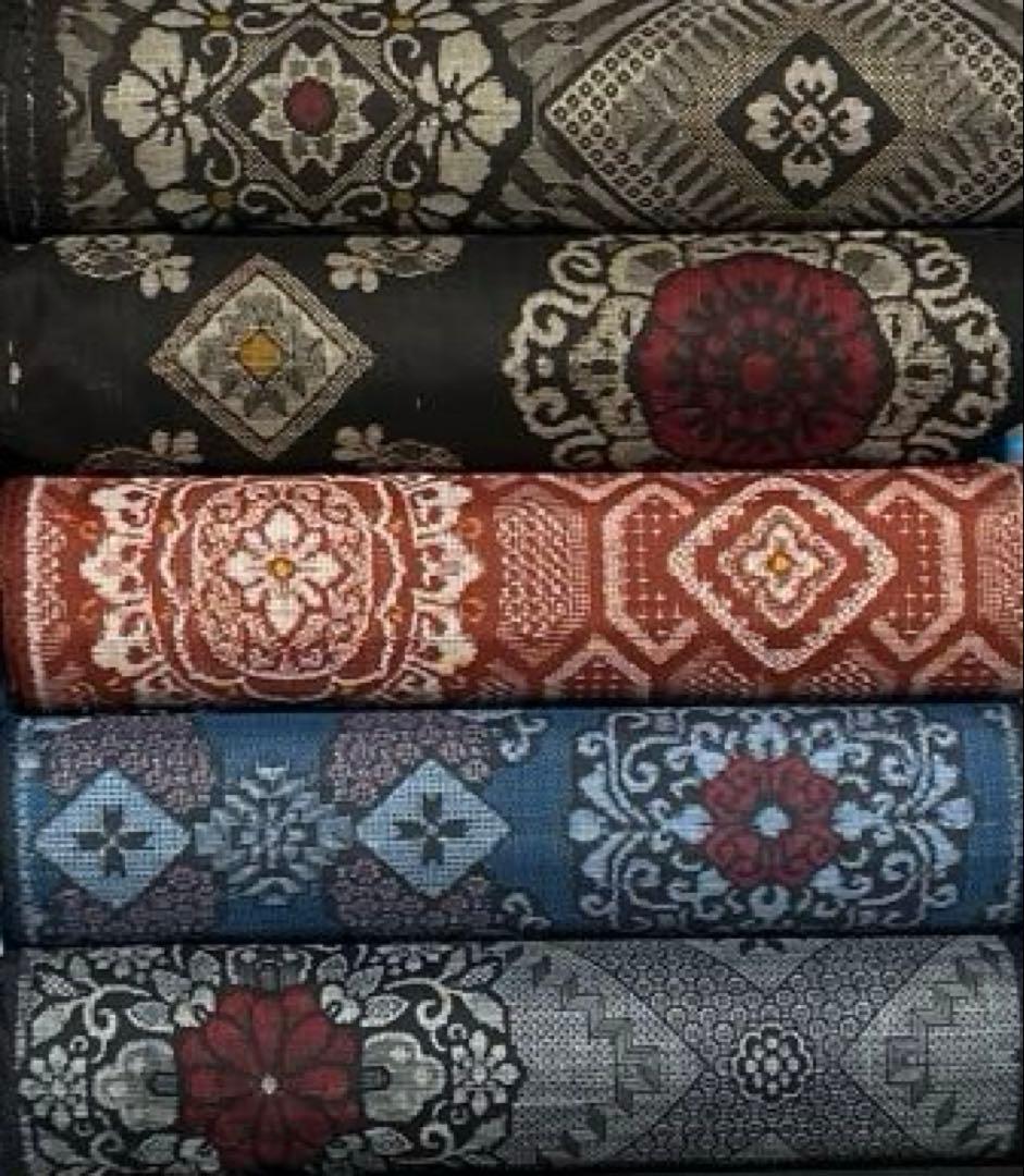 744 古布 大島紬 龍郷＆アンティーク大島❤️36㎝巾X各50