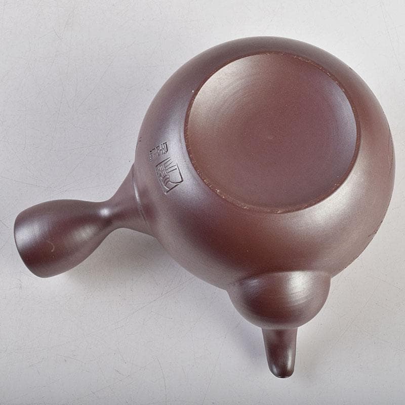 萬古焼 美月窯 伊藤美月作 七福神之図 茶注 急須 共布共箱 M R9431