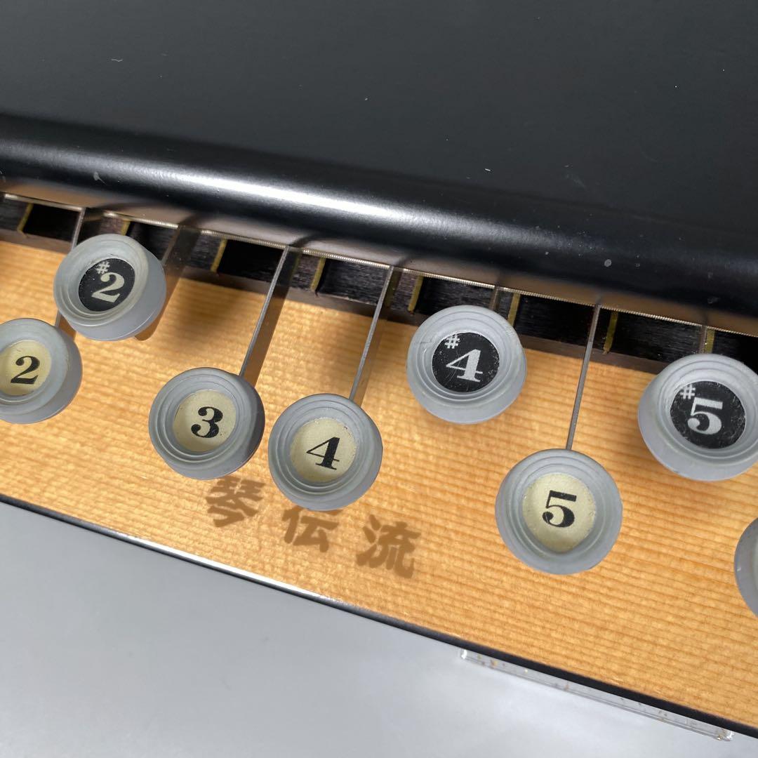 電気大正琴 吉野 琴伝流 エレキ大正琴 テナー ソフトケース付き - メルカリ
