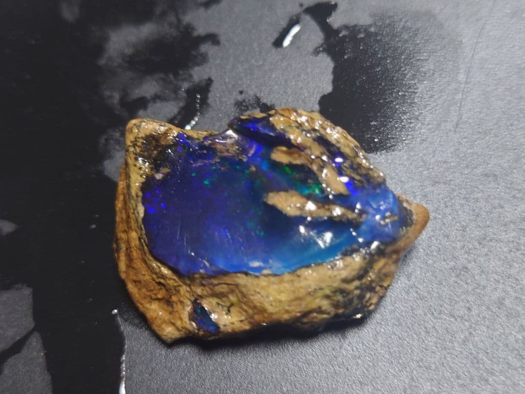 エチオピア オパール 青 ブルー 73ct 原石 鉱石 標本 ウェロ産