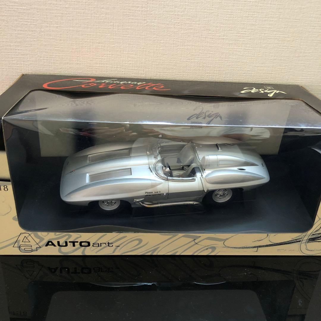 稀少美品　オートアート CORVETTE STINGRAY 1/18 AUTOart CHEVROLET CORVETTE C8 STINGRAY Z51 1/18 SEBRING ORANGE