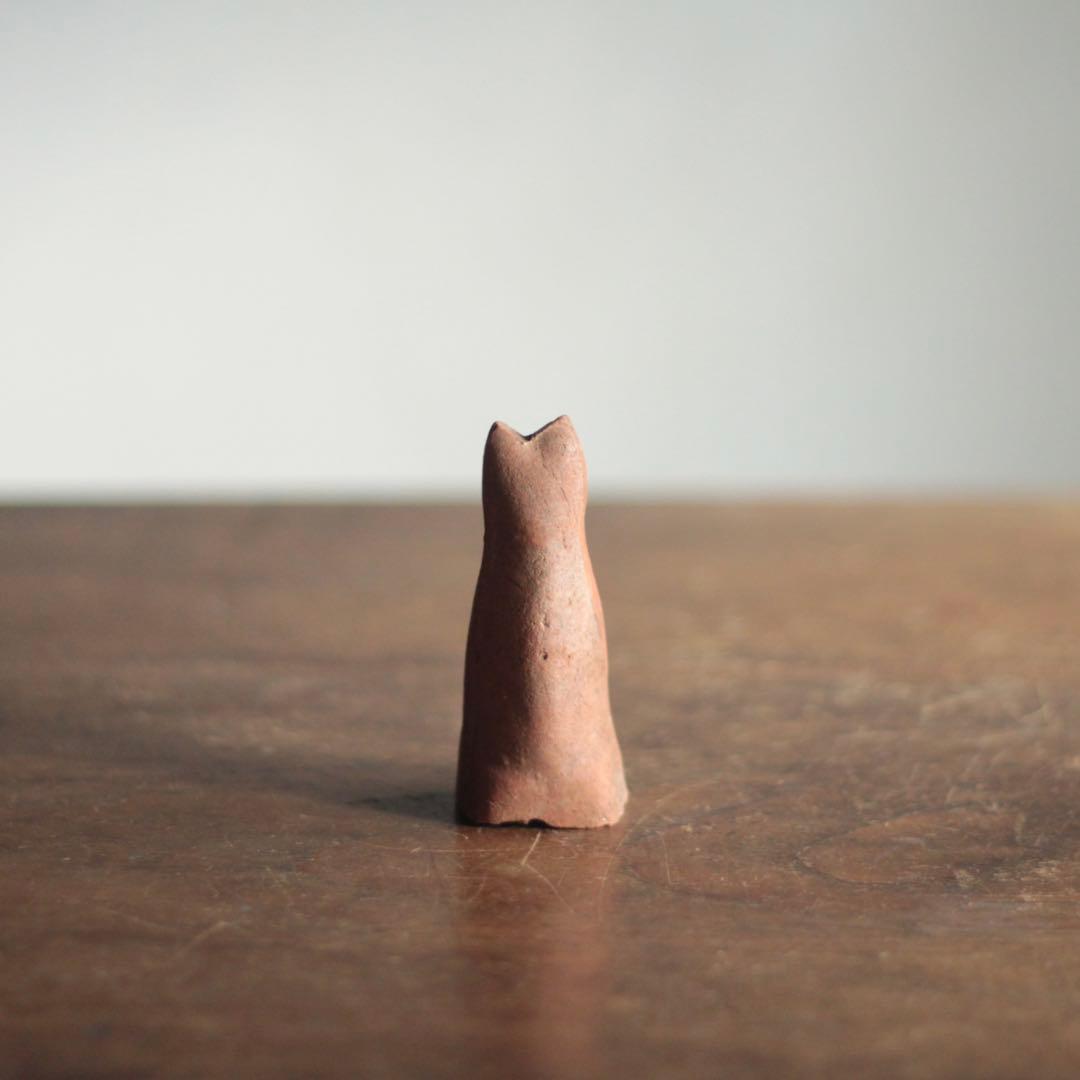 古い 今戸焼 鉄砲狐 No.7 郷土人形 民芸 古道具 アンティーク オブジェ