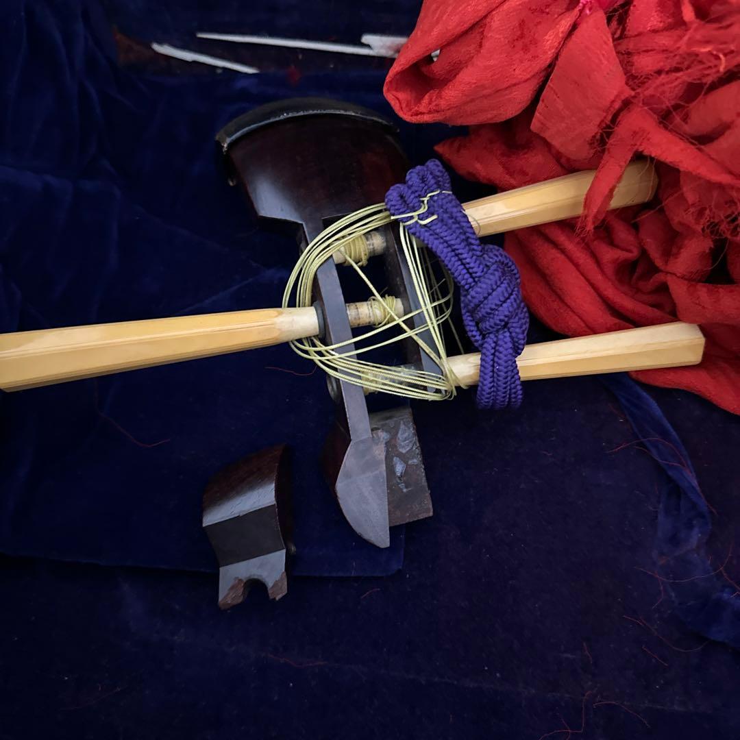 高級 三味線 天然素材 弦楽器 和楽器 雅楽 民族楽器 付属品多数 子持ち綾杉